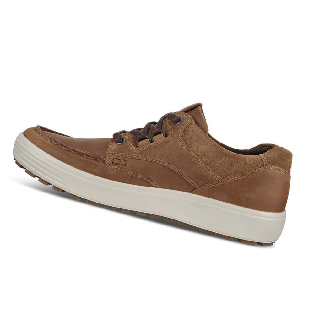 Men's Ecco Soft 7 Tred Sneakers Brown | Canada 637MQZ